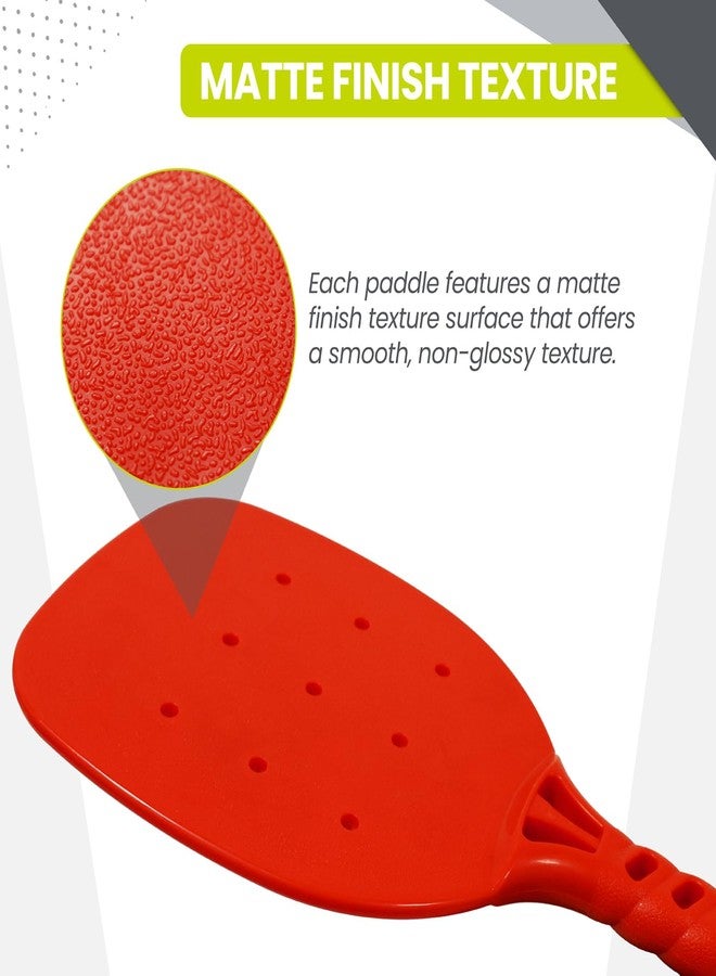 GISCO مجموعة مضارب بيكلبول من جيسكو (عبوة من قطعتين) | مضارب حمراء مع كرة واحدة بقطر 70 مم | طقم بيكلبول متين وخفيف الوزن | مناسب للعب في الأماكن المغلقة والمفتوحة للأطفال والكبار - Image 4